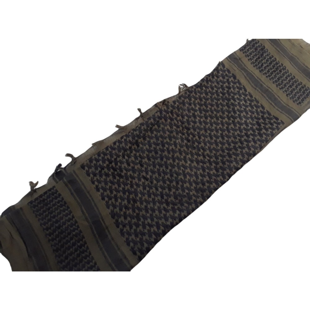 Unbranded 42" x 40" Scarf Olive Green and Black Zigzag Pattern Unisex Square